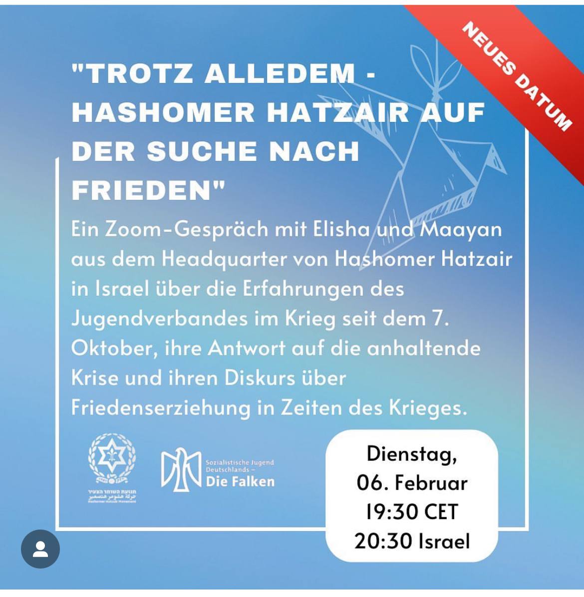 Veranstaltung mit der Hashomer Hatzair Israel