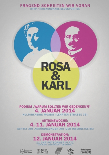 Rosa & Karl 2014: DEMO am Sonntag!
